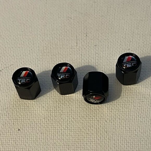 Toyota TRD valve Stem caps in Black NWT set of 4 NWT - Picture 3 of 4